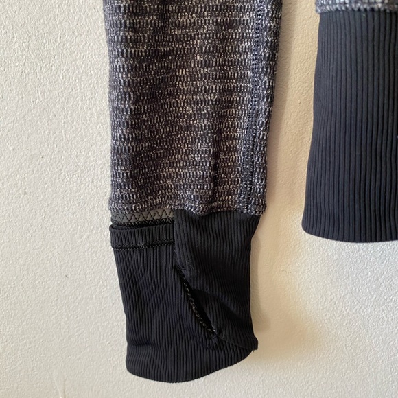 Lululemon Runderful 1/2 Zip Mini Check Pique Black - Picture 10 of 12